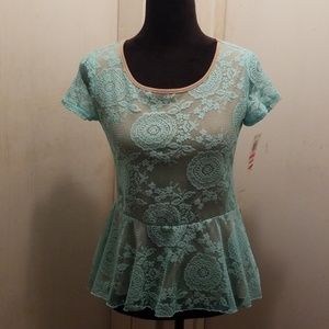 Style & Co Aqua Mint Shirt